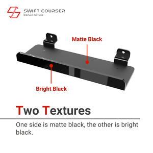 Accessoires de présentation pour le commerce de détail : Étagère en acrylique pour panneau rainuré avec rebord pour petits articles - Product Image 4