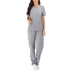 Tenue d'infirmière pour femme, tissu tricoté confortable, combinaison de travail pour infirmières, uniformes pour hôpitaux, uniformes de médecin - Product Image 1