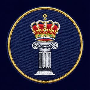 Parche Masónico de Corona Triangular Bordada en Oro, Redondo, de Tela Verde, Insignia de la Francmasonería, Uniforme para Orden Fraternal - Product Image 5