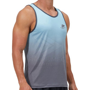 Ropa Deportiva Tejida de Talla Grande, Transpirable, Ecológica, Ligera, de Secado Rápido, Camiseta sin Mangas Informal para Hombre, 100% Algodón, Alta Calidad - Product Image 4
