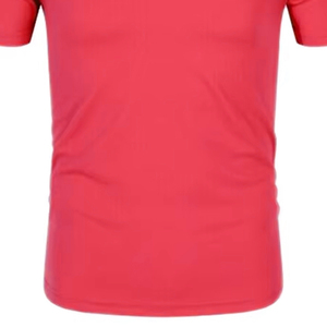 Knitted <b>Polo</b> Shirt Short Sleeve High Performance Comfortable Casual Wear Red Solid Color Classic Button Design Regular Fit - Product Image 3