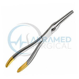 คีมจัดกระดูกอ่อนจมูกแบบตรง รุ่นพรีเมียม Akramed Surgical Asch ด้ามจับสีทอง ทำจากสแตนเลสสตีล สำหรับศัลยกรรมตกแต่งจมูก ได้รับการรับรองมาตรฐาน CE - Product Image 2