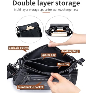 Premium Genuine Leather Multiway <b>Laptop</b> And Crossbody <b>Bag</b> With Adjustable Shoulder Strap For Office Travel And Daily Use - Product Image 4