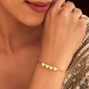 PRAO Elegant Heart <b>Charm</b> <b>Bracelet</b> Anti-Tarnish Fashion Jewelry - Product Image 2