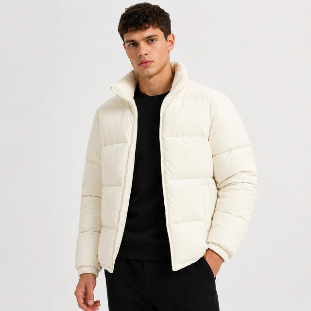 Premium winter puffer jacket delivering breathable warmth and practical comfort for stylish protection during cold daily OEM