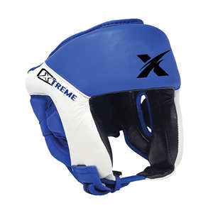 หมวกนิรภัยสำหรับชกมวยระดับมืออาชีพ - อุปกรณ์ป้องกันพร้อมหนังแท้ ปรับได้ด้วยสายรัดแบบตะขอเกี่ยว สำหรับผู้ใหญ่ทุกเพศ - Product Image 4