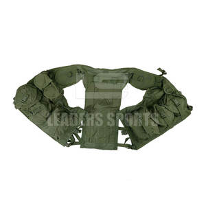Gilet de paintball d'extérieur durable, protecteur, réglable, équipement de sécurité tactique pour l'entraînement, nylon/polyester, coutures soudées - Product Image 4