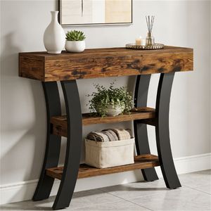 <b>Console</b> <b>Table</b> with Storage Space for Entrance <b>Sofa</b> Lobby or Storage Desk Use - Product Image 1