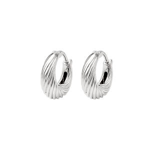 ELEGANT WOMEN HOOP <b>EARRINGS</b> BOHEMIAN STYLE 925 STERLING SILVER PLATED JEWELRY FOR ANNIVERSARY SPECIAL OCCASIONS LIGHTWEIGHT DESI - Product Image 1