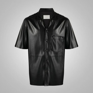 Camisas de Cuero Duraderas para Hombre, Ajuste Cómodo, Material Ligero y Suave, Adecuadas para Uso Diario en la Oficina y Casual - Product Image 1