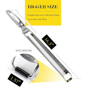 Grattugia Manuale in Acciaio Inossidabile per Cucina, per Formaggio, Limone, Parmigiano, Cioccolato, Cocco, Lime, Noce Moscata e Agrumi - Product Image 1