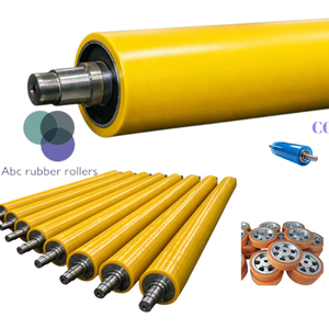 Phoenix ABC Polyurethane Rubber <b>Roller</b> PU High Pressure <b>Metal</b> Shaft German Jointless Technology 40-90 Shore Hardness Heat - Product Image 2