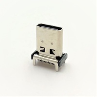 Conector Vertical Hembra USB Tipo-C 3.1 de 24 Pines y 5A para PCB, Cumple con RoHS, Altura 12.0mm