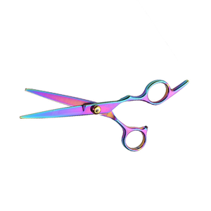 Tijeras de Entresacar de Acero Inoxidable de Alta Calidad de 6 Pulgadas, Hoja Recta Afilada, Punta Cerrada, Mango de Cerámica, Herramienta para Zurdos - Product Image 3