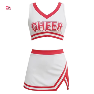 Comfortable Quick Dry <b>100</b>% <b>Polyester</b> Unisex Adult Cheerleading Uniform with Matching Briefs Halloween Costume Dress up - Product Image 5