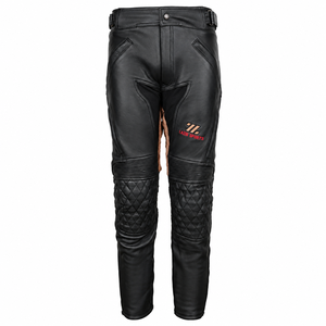 Pantalon de motard en cuir de vachette véritable sur mesure pour homme, pantalon de moto en cuir, vêtements de moto tendance, vêtements en cuir véritable - Product Image 1
