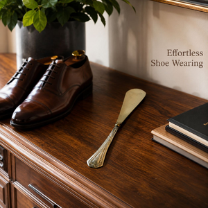 Cuchara de zapatos vintage de latón con mango largo, de lujo, decorativa, de primera calidad, ayuda para el calzado, elegante regalo para hombres y mujeres - Product Image 4