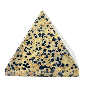 Vente en gros pyramide de jaspe dalmatien pyramides de cristal de pierre semi-précieuse naturelle pour la joie cristaux de guérison positifs à la terre - Product Image 2