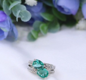 Classy Premium Quality Brass <b>Silver</b> Plated Stone Look <b>Adjustable</b> Stylish <b>Ring</b> for Function Wedding Wear Collection fo - Product Image 5