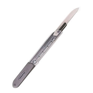 Scalpel à manche en plastique, lame en acier inoxydable, couteau chirurgical manuel, coupe de précision, procédures médicales, haute qualité, CE - Product Image 3
