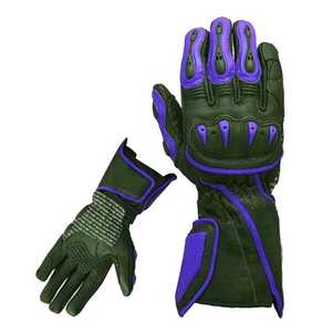Guantes de Motociclismo de Cuero Genuino de Alta Calidad, Recién Llegados, Guantes de Carreras de Cuero Completos - Product Image 1