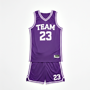 Uniforme de Baloncesto de Alta Demanda, Secado Rápido, Calidad Premium, Camiseta sin Mangas con Pantalones Cortos, Personalizable para Equipos - Product Image 3