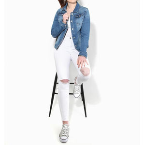 Chaquetas Vaqueras de Manga Larga con Cuello Camisero para Mujer, Invierno 2026, Bordadas y Tejidas, Venta al Por Mayor - Product Image 6