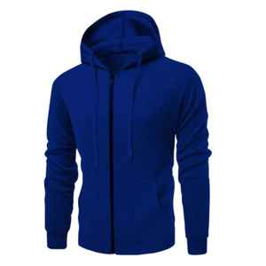 Sudadera con capucha unisex 100% algodón con cremallera, que absorbe la humedad, cremallera larga, alta demanda, proveedores directos en línea. - Product Image 5