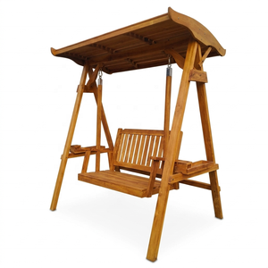 Muebles de Jardín para Patio, Muebles de Exterior de Teca Sólida, Banco Columpio de Madera, Producto de Exportación de Indonesia, Diseño Moderno para Jardín del Hogar - Product Image 1