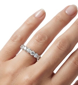 Anillo de compromiso vintage con diamante cultivado en laboratorio, color DEF, claridad VS VVS, oro macizo de 9K, 10K, 14K, 18K, con engaste de puntas, para aniversario de boda - Product Image 6