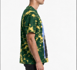 Camiseta de Verano Unisex Casual de Gran Tamaño con Logotipo Personalizado en la Parte Delantera, 100% Algodón Jersey, Tie Dye Personalizado, Venta al Por Mayor - Product Image 3