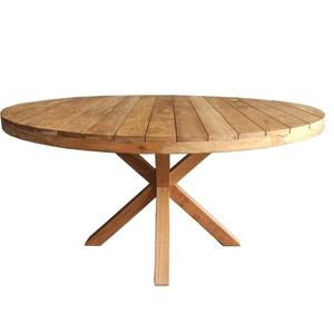 Mesa de comedor de exterior de diseño moderno para hotel, mobiliario de patio de teca sostenible y respetuoso con el medio ambiente para 8-12 mesas de jardín de madera dura - Product Image 2