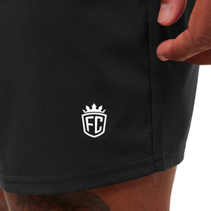 Pantalones Cortos Deportivos Híbridos para Hombre, Diseño Gráfico, 7 Pulgadas, Corte Ajustado, Ligeros, para Entrenamiento, Gimnasio, Fitness, Color Negro - Product Image 5