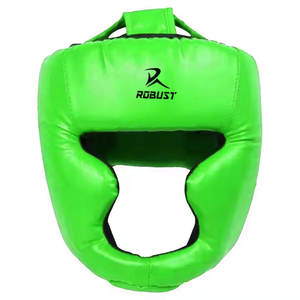 Protector de Cabeza de Cuero para Boxeo, Resistente a Impactos, Ajustable y Transpirable - Product Image 1