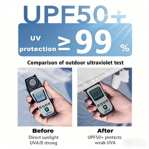 เสื้อตกปลาผู้ชายน้ำหนักเบา UPF 50 ป้องกันรังสียูวี พิมพ์ลายตามสั่ง โพลีเอสเตอร์ ระบายอากาศได้ดี แขนยาว ป้องกันแสงแดด เหมาะสำหรับใส่เป็นทีม - Product Image 4