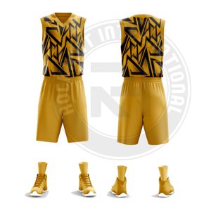 Uniforme de basket-ball athlétique fabriqué en polyester, flexible, durable et confortable pour l'entraînement quotidien et les matchs de compétition - Product Image 4