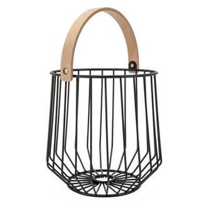 Black And vintage Wire Storage <b>Basket</b> Bowl Rustic Style Multi Purpose Neatening Container - Product Image 2