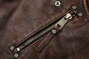 Gilet en cuir tendance de qualité supérieure avec fermeture éclair, gilet en cuir de la meilleure qualité, gilet en cuir de motard de qualité professionnelle - Product Image 3