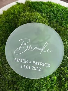 Premium <b>Crystal</b> Clear Acrylic <b>Coasters</b> Custom Engraved Logo Transparent Drink <b>Coaster</b> Set Elegant Heat Resistant for Home Bar - Product Image 1