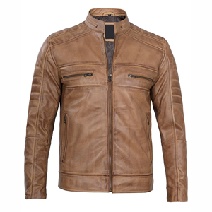 Luxury Motorcycle <b>Leather</b> <b>Jacket</b> for <b>Men</b> Classic Biker Style Coat Soft Genuine <b>Leather</b> Fashion Outerwear Design - Product Image 4