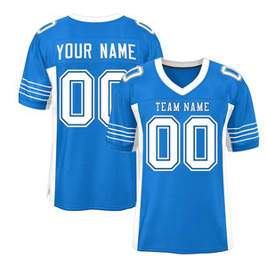 Jersey de Fútbol Americano Verde Personalizado para Adultos, Cuello en V, Manga Corta, Malla Sublimada Transpirable, Uniforme de Práctica, Nombre del Equipo 00 - Product Image 1