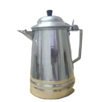 Laitière traditionnelle en aluminium, légère, écologique, facile à verser, design argenté, pour la maison, l'hôtel, le restaurant, durable