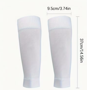 Manchons de compression antidérapants bleus pour les jambes, en mélange doux de coton et élasthanne, respirants, à enfiler, unisexe, toutes saisons, pour les gonflements et les entorses - Product Image 6