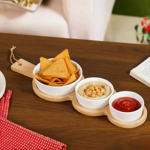 Plateau de service durable et fiable, très vendu, de couleur naturelle, artisanal, élégant, décoratif, à bas prix pour restaurant - Product Image 2