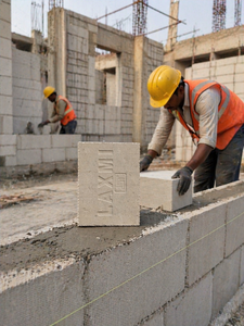 Blocs de cendres volantes AAC légers de dimension personnalisée Option de revêtement de gypse optimale pour la construction de bâtiments - Product Image 1