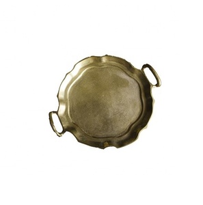 Plateau en métal fini robuste de qualité supérieure pour la maison et la cuisine Plateau de service artisanal décoratif fantaisie - Product Image 1