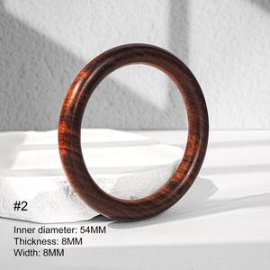 Brazalete de Madera Natural Hecho a Mano, Estilo Boho Étnico Clásico para Mujer, Joyería Redonda Ligera, Accesorio de Regalo para Fiesta - Product Image 5