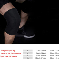 Genouillères de compression professionnelles en néoprène souple et respirant de 7 mm, robustes et confortables, pour la musculation