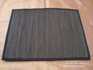 Handwoven black Patterned Table Mat Eco Friendly Cotton Jute Blend Durable Dining <b>Placemat</b> for Home Kitchen Use - Product Image 2