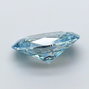 Diamant ovale bleu vif fantaisie de 1,86 carat, cultivé en laboratoire, certifié IGI, VS1, polissage excellent, pierre précieuse synthétique CVD pour bijoux fins - Product Image 2